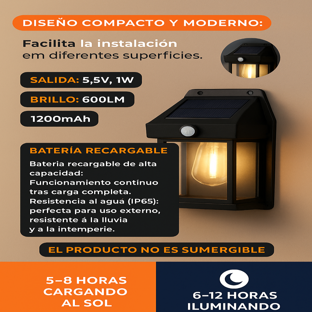 Lampara solar BK-888