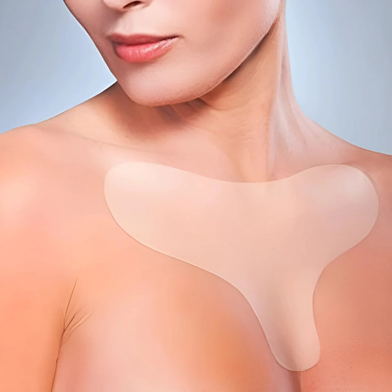 Adesivo de Silicone Anti-Rugas 11 Peças Para Rosto Testa Busto e Pescoço